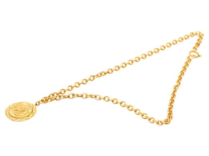 Collana lunga con motivo leone Coco Mark di Chanel D'oro - vista 3