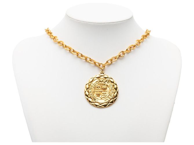Collana lunga con motivo leone Coco Mark di Chanel D'oro - vista 6