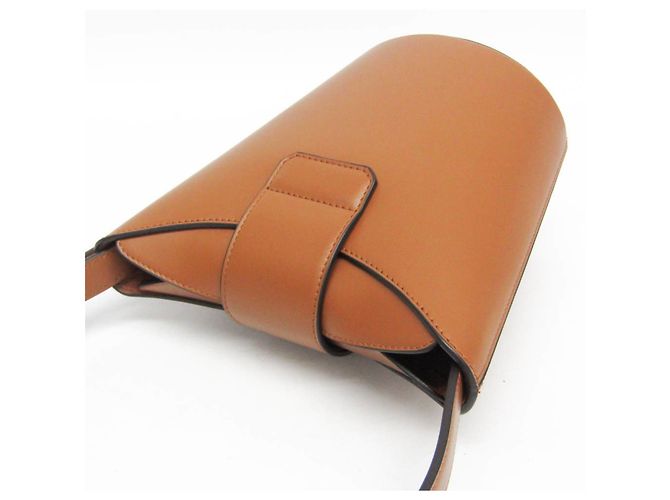 Borsa a secchiello Gancini Trifoglio di Salvatore Ferragamo Marrone - vista 10