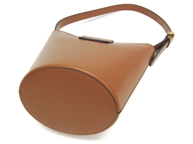 Borsa a secchiello Gancini Trifoglio di Salvatore Ferragamo Marrone - vista 3