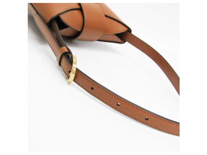 Borsa a secchiello Gancini Trifoglio di Salvatore Ferragamo Marrone - vista 9