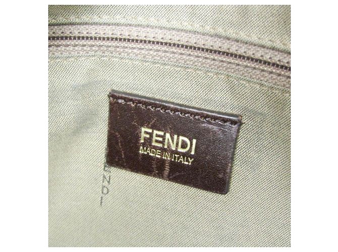 Fendi Zucchino Damen Tote Bag Braun Hellbraun - Ansicht 13