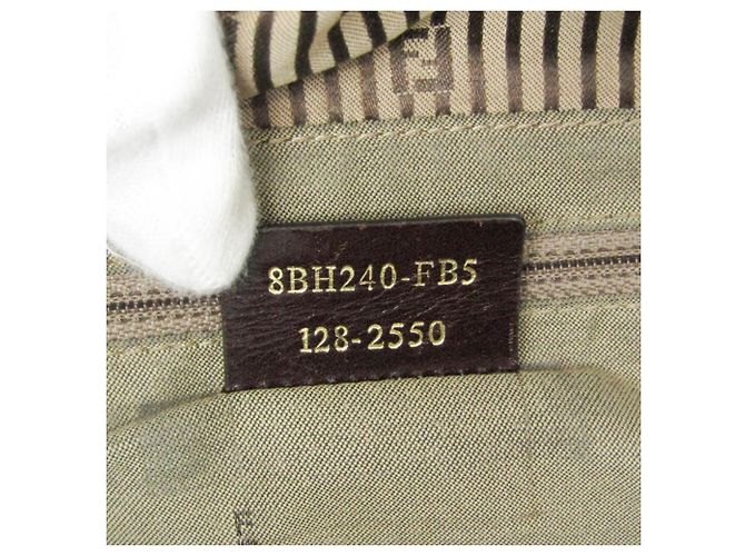 Fendi Zucchino Damen Tote Bag Braun Hellbraun - Ansicht 14