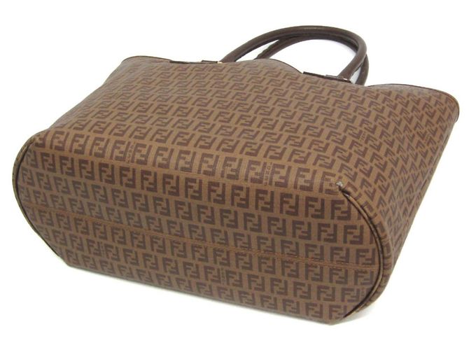 Fendi Zucchino Damen Tote Bag Braun Hellbraun - Ansicht 2