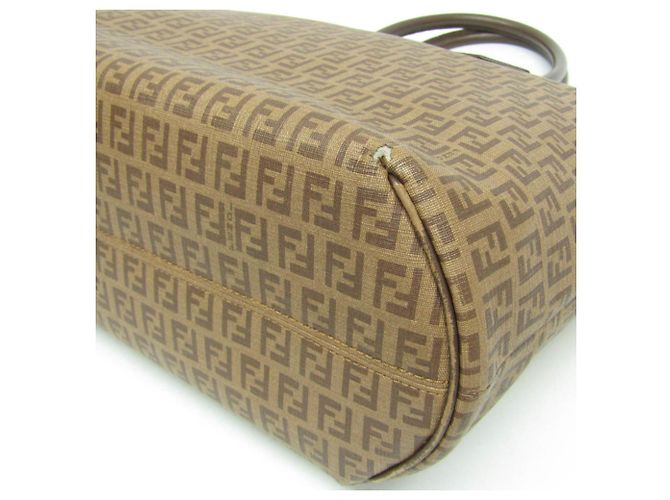 Fendi Zucchino Damen Tote Bag Braun Hellbraun - Ansicht 5