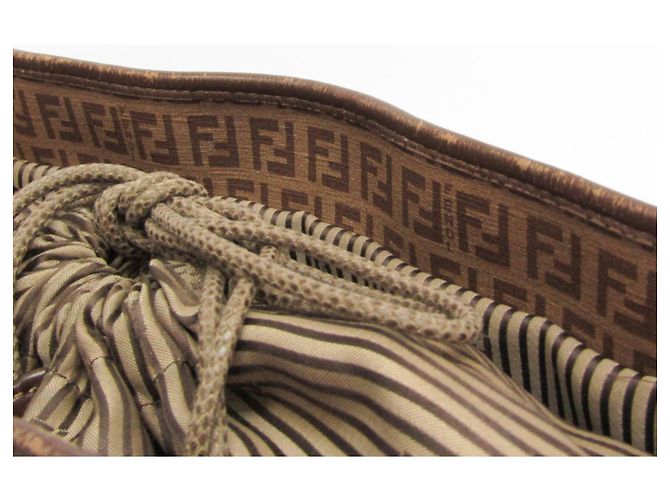 Fendi Zucchino Damen Tote Bag Braun Hellbraun - Ansicht 7