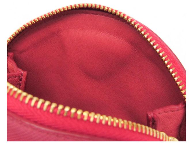 Prada Saffiano Mini Pouch with Key Ring Pink - view 10