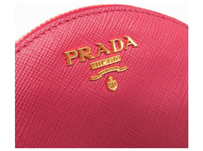 Prada Saffiano Mini Pouch with Key Ring Pink - view 7