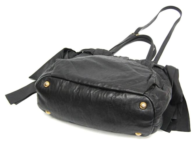 Borsa a mano Prada Side Bow BN1760 per donne Nero - vista 3
