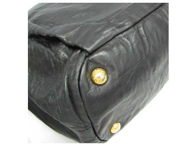 Borsa a mano Prada Side Bow BN1760 per donne Nero - vista 6
