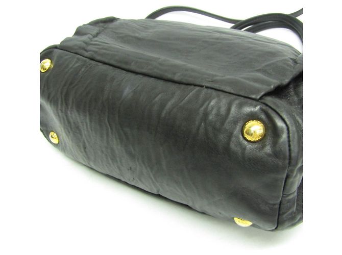 Borsa a mano Prada Side Bow BN1760 per donne Nero - vista 7