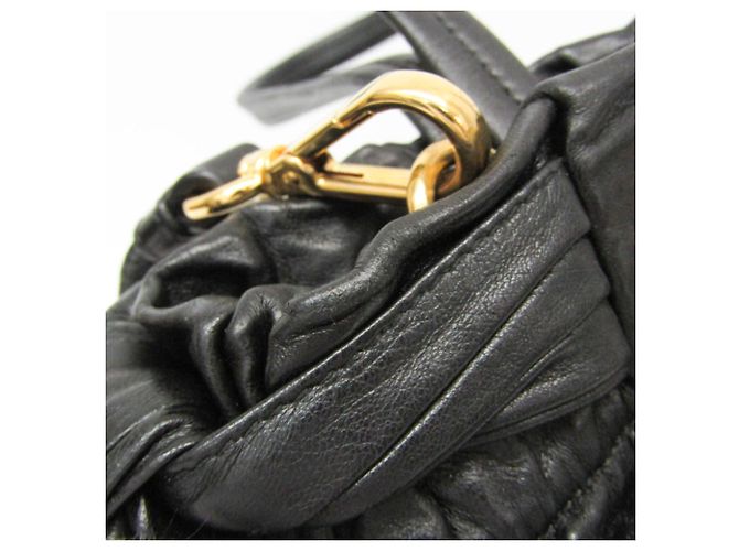Borsa a mano Prada Side Bow BN1760 per donne Nero - vista 9