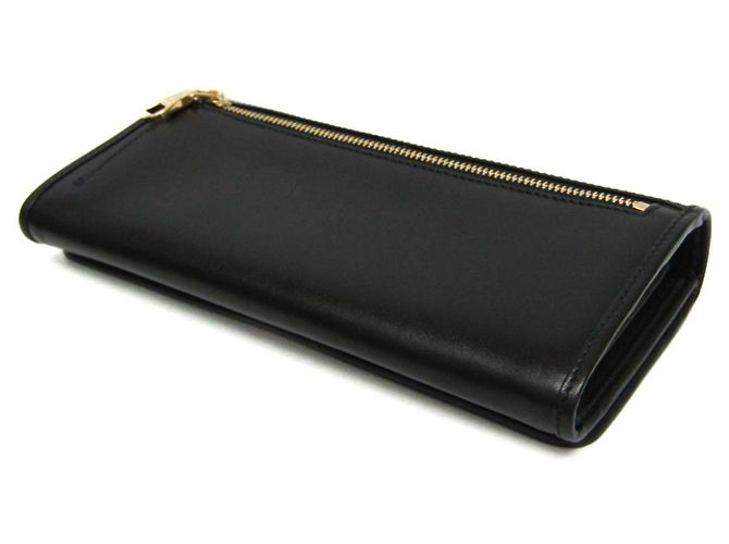 Cartera larga de cuero para mujer Loewe Anagram Negro - vista 3