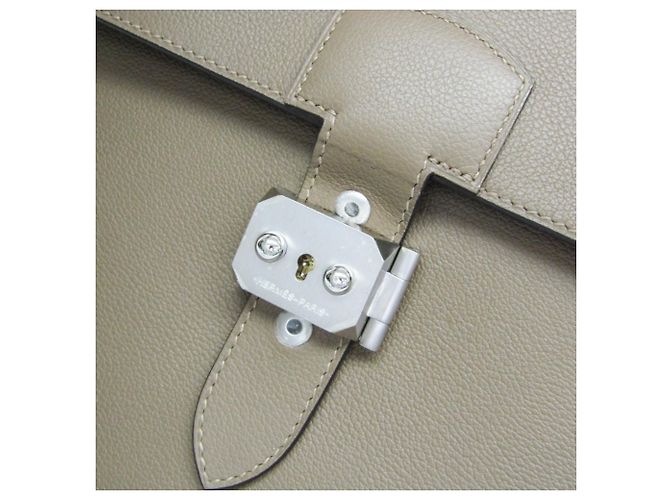 Borsa a Tracolla Hermès in Grigio Etoupe Taupe - vista 10