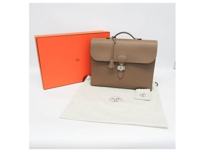 Borsa a Tracolla Hermès in Grigio Etoupe Taupe - vista 2