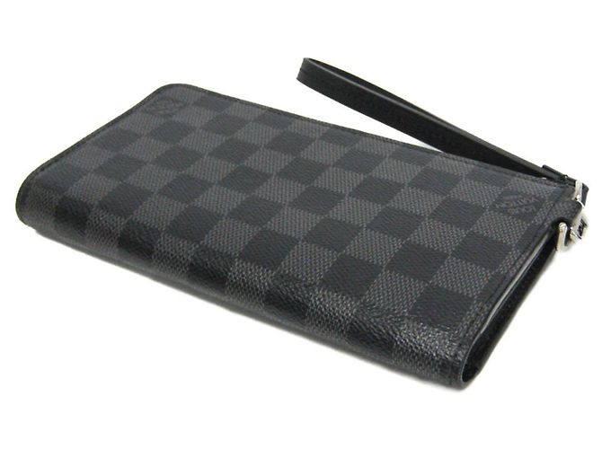 Louis Vuitton Damier Graphite Zippy Dragon Wallet Black - view 3