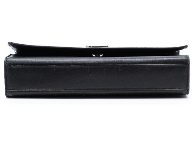 Saint Laurent Black Medium Leather Studded Monogram Kate Crossbody - view 3