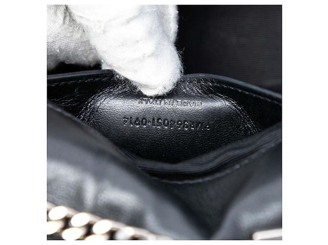 Saint Laurent Black Medium Leather Studded Monogram Kate Crossbody - view 5