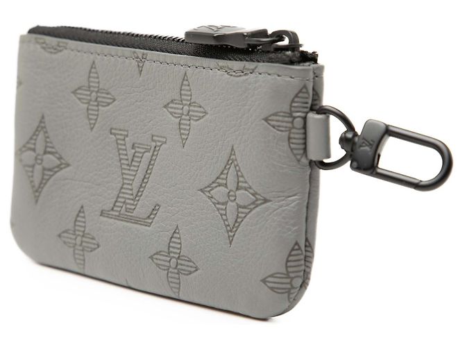 Monedero de lona Monogram Shadow gris Louis Vuitton Castaño - vista 2