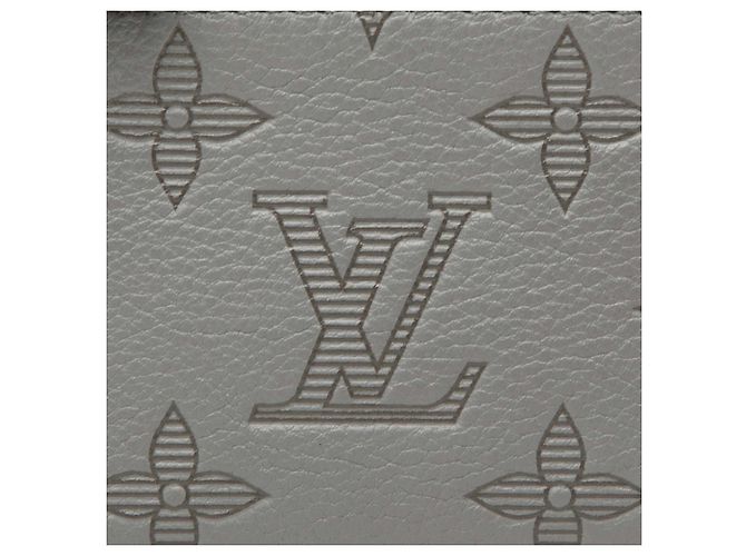 Monedero de lona Monogram Shadow gris Louis Vuitton Castaño - vista 6