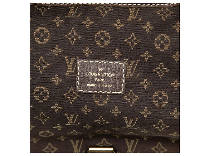 Louis Vuitton Saumur 30 Mini Lin Monogramma Marrone Marrone scuro - vista 5
