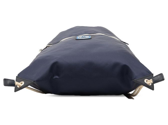 Prada Blue Tessuto Drawstring Backpack Dark blue - view 3