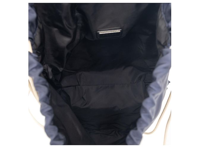 Prada Blue Tessuto Drawstring Backpack Dark blue - view 4