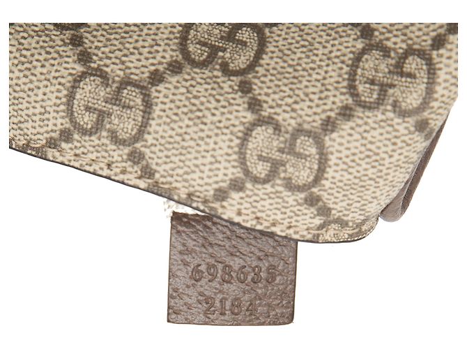 Tarjetero Gucci Beige GG Supreme Blondie con Correa - vista 6