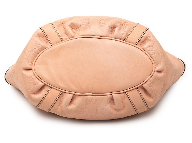 Borsa Gucci Abbey D Ring in Guccissima rosa - vista 3