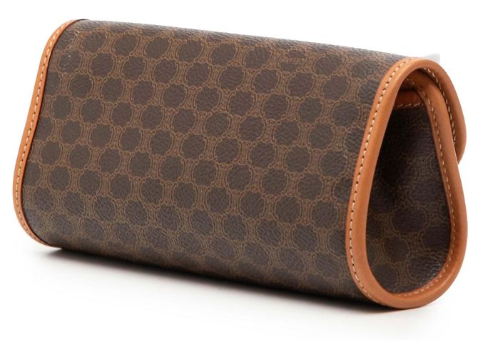 Céline Clutch de lona recubierta Macadam marrón Celine Castaño - vista 2