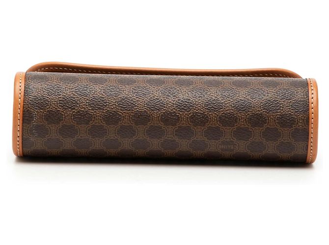 Céline Clutch de lona recubierta Macadam marrón Celine Castaño - vista 3