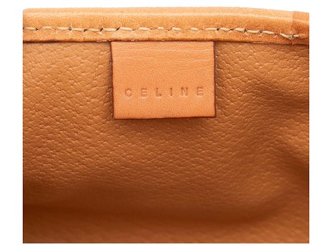 Céline Clutch de lona recubierta Macadam marrón Celine Castaño - vista 5