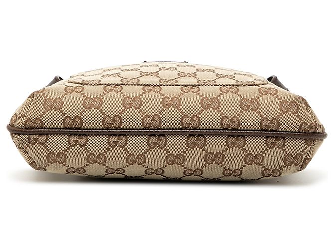 Borsa a tracolla Gucci in tela GG beige - vista 3
