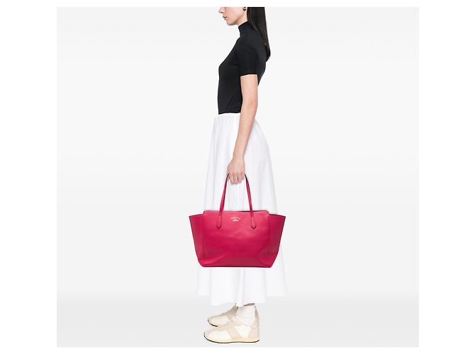 Gucci Pink Medium Leder Swing Tote - vista 6