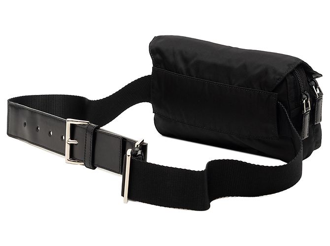 Prada Black Tessuto Buckle Belt Bag - view 2