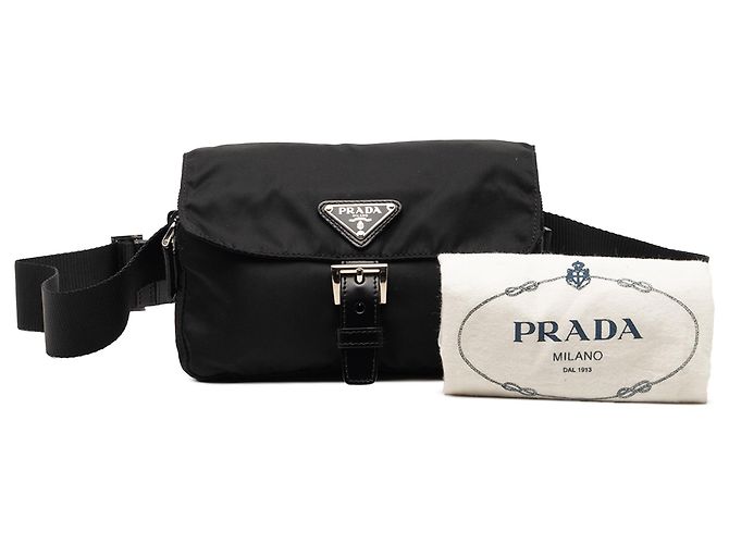 Prada Black Tessuto Buckle Belt Bag - view 7