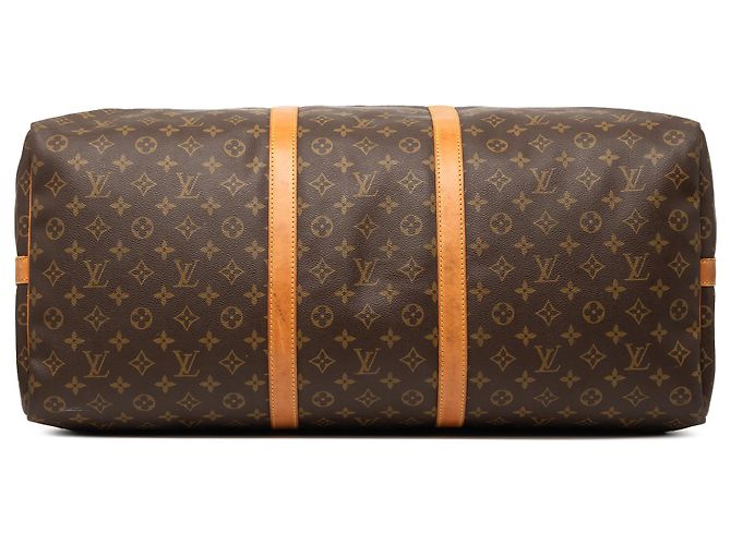 Louis Vuitton Keepall Bandoulière 60 Monogram Marrone - vista 3