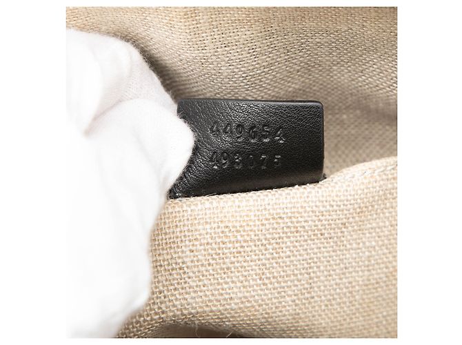 Borsa a mano mini microguccissima nera di Gucci Nero - vista 6