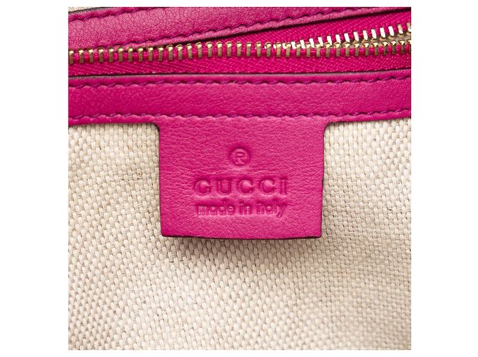 Borsa Soho piccola in vernice rosa Gucci - vista 5