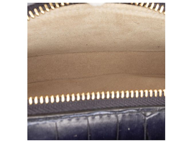 Borsa Vanity C in pelle nera con stampa coccodrillo Chloé Nero - vista 5