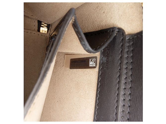 Borsa Vanity C in pelle nera con stampa coccodrillo Chloé Nero - vista 7