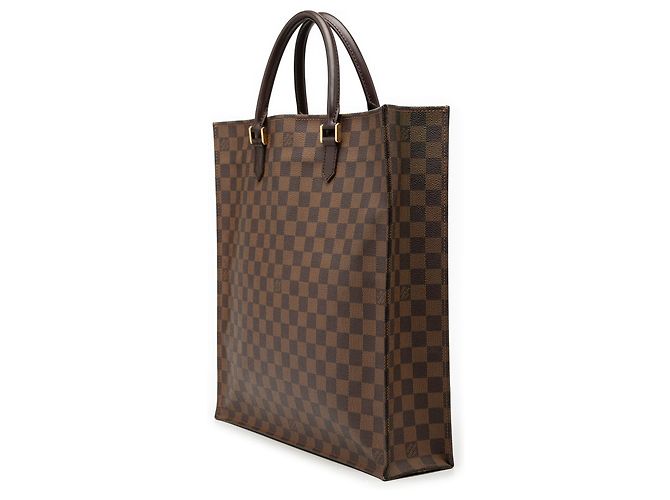 Sacchetto Piatto Damier Ebene Louis Vuitton Marrone - vista 2