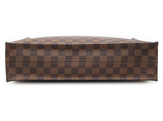 Sacchetto Piatto Damier Ebene Louis Vuitton Marrone - vista 3