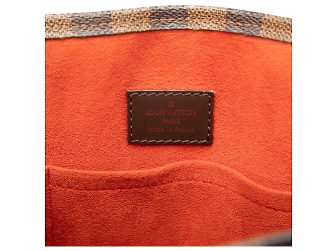 Sacchetto Piatto Damier Ebene Louis Vuitton Marrone - vista 5