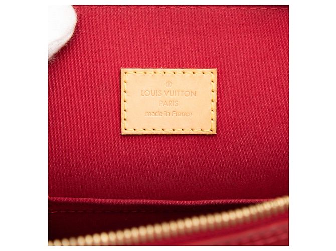 Louis Vuitton Alma GM in Vernis Monogram Rosso - vista 5