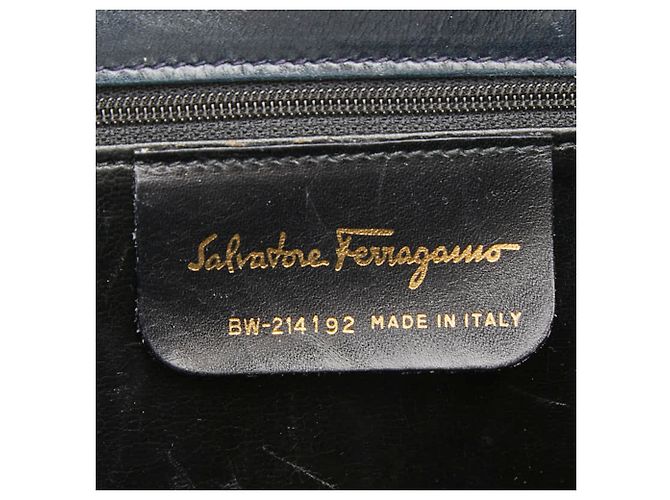 Borsa Gancini Salvatore Ferragamo Blu navy - vista 12
