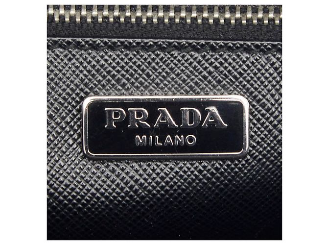 Saffiano Bolsa de ombro com studs Prada Preto - vista 7