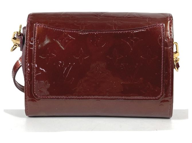 Borsa Clutch Rossmore PM in Monogram Vernis di Louis Vuitton Rosso Porpora - vista 2