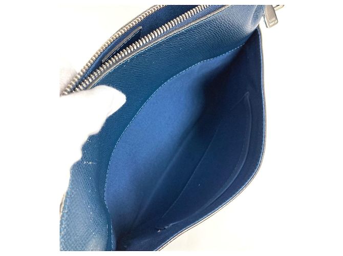 Borsa a tracolla Louis Vuitton Taiga Grigori Blu - vista 10