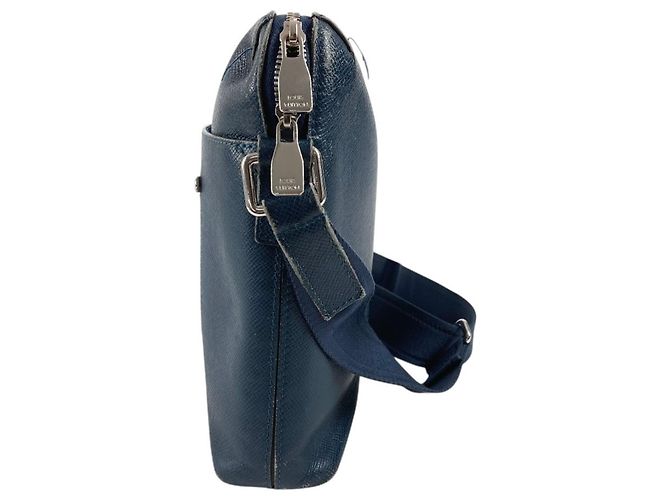 Borsa a tracolla Louis Vuitton Taiga Grigori Blu - vista 3